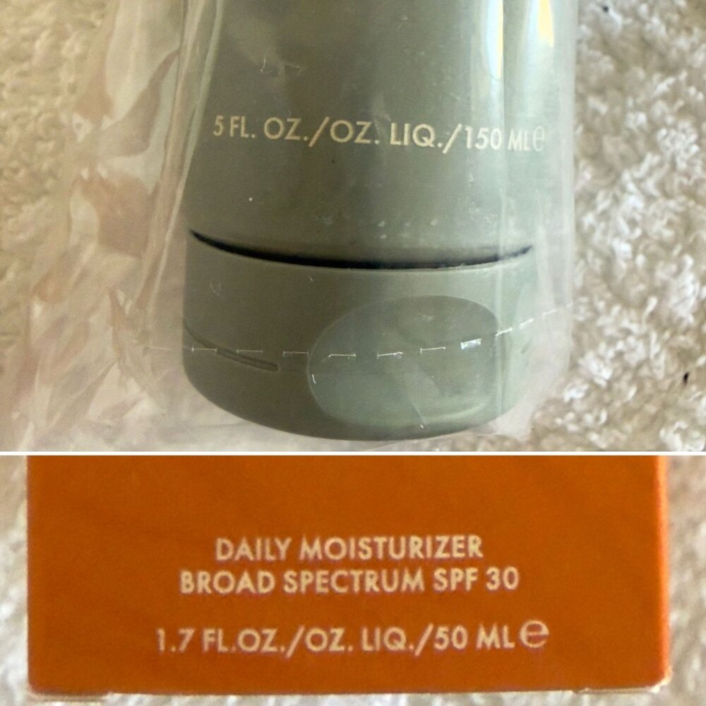 Origins Ginzing SPF 30 Moisturizer 1.7 oz Checks and Balances 5 fl oz Face Wash - Picture 7 of 10